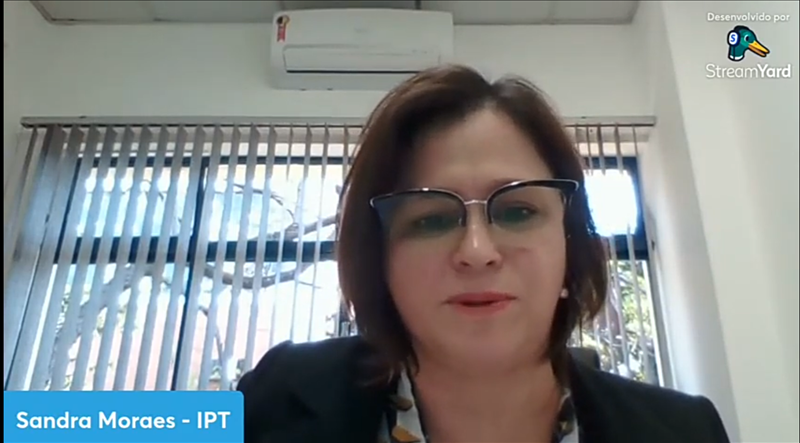 A mediação do evento ficou por conta da diretora de área de Materiais Avançados do IPT 